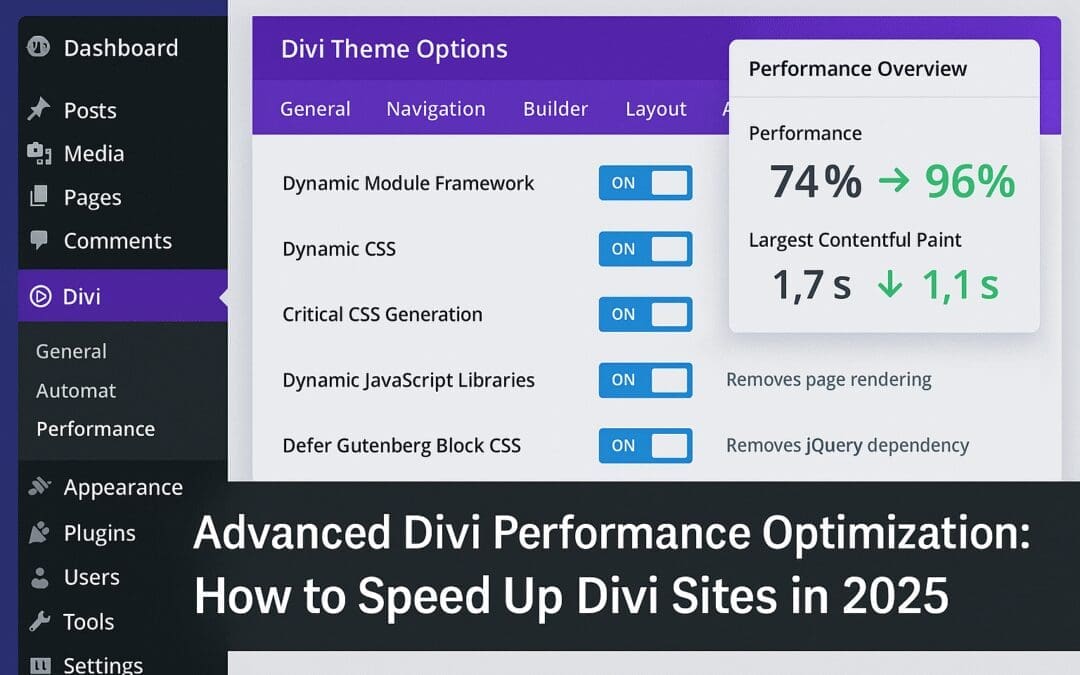 Advanced Divi Performance Optimization: How to Speed Up Divi Sites in 2025