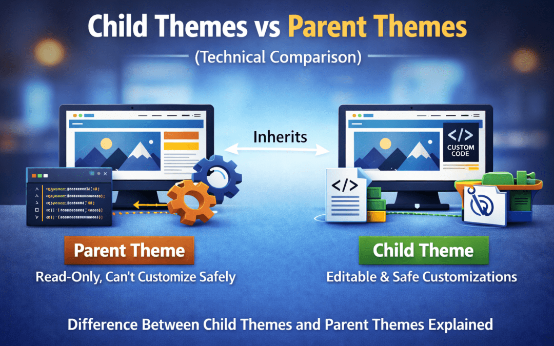 Difference Between Parent Theme and Child Theme in WordPress