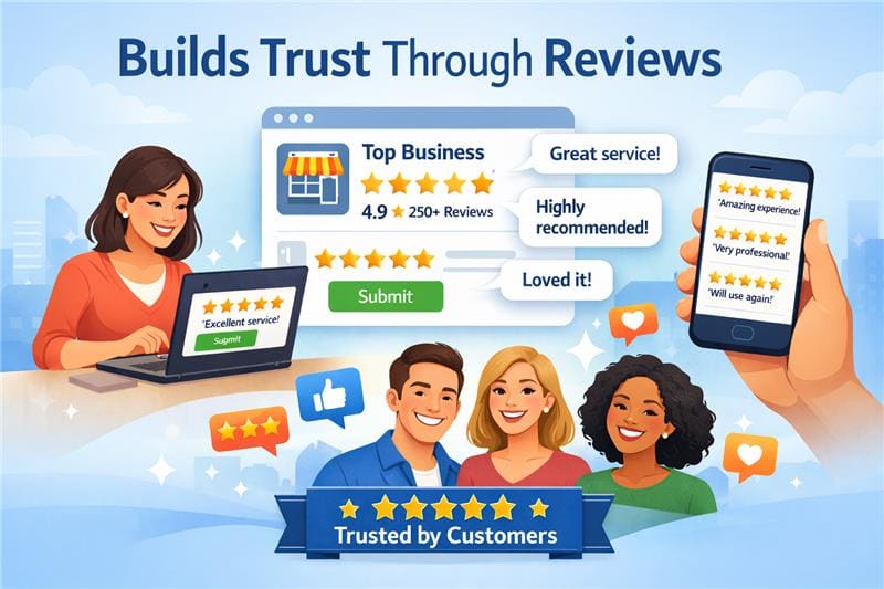 2. Builds Trust Through Reviews 2. Builds Trust Through Reviews